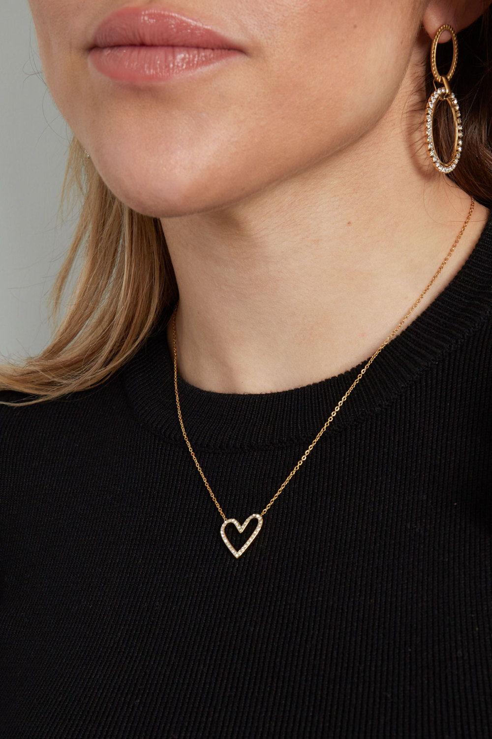Collier Amoureux De Paillettes - Doré Image3