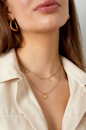 Collier Double Coeur - Doré h5 Image3