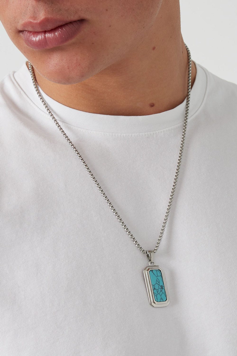 Collier Avec Pendentif Homme - Marron Image3