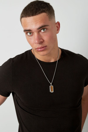 Collier Avec Pendentif Homme - Marron h5 Image4