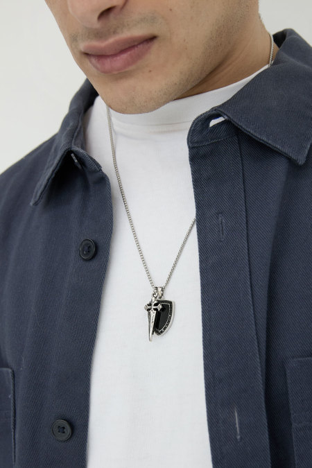 collier homme chevalier 2