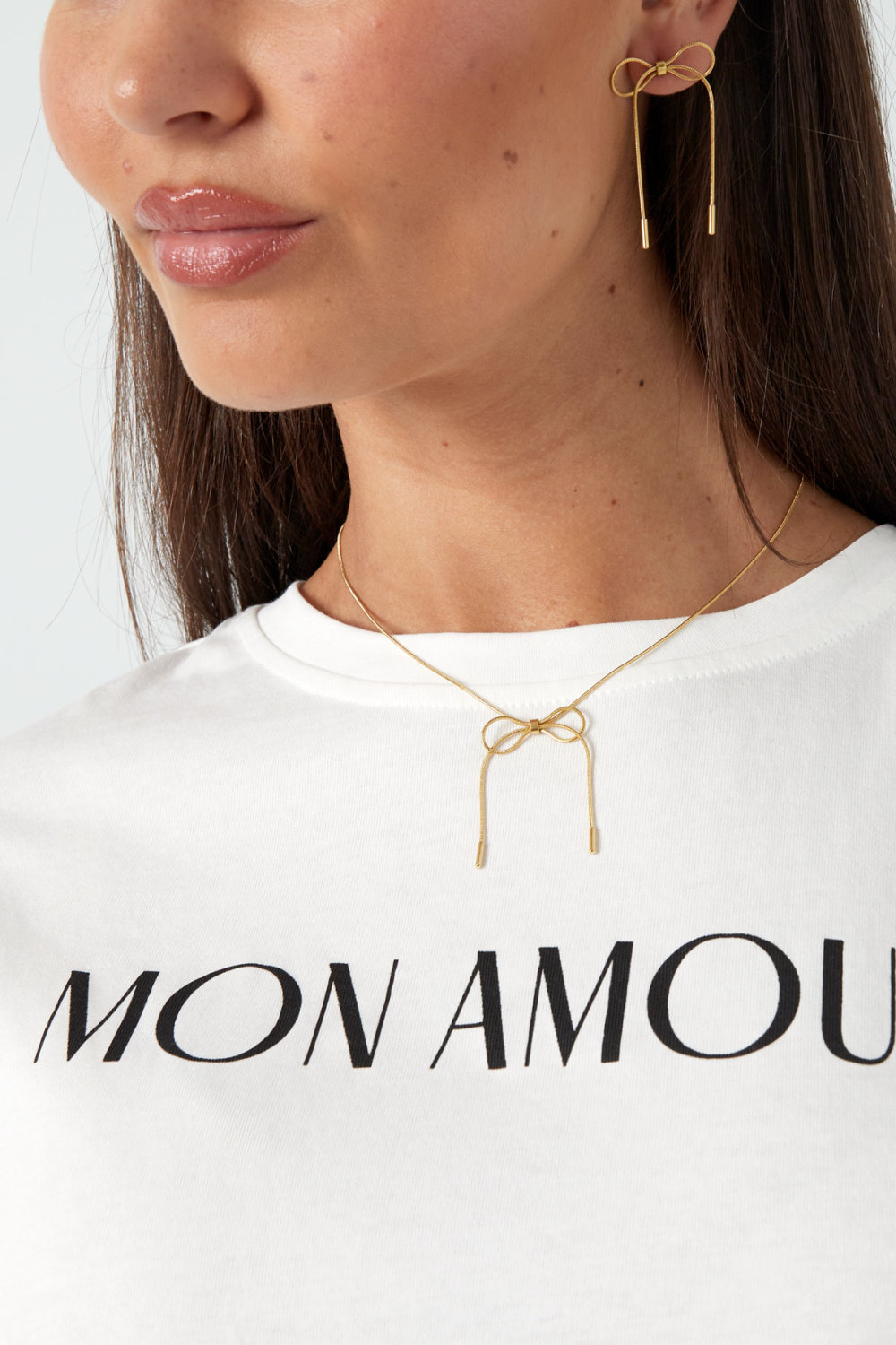 Chaîne Fine Avec Charm Noeuds - Doré Image3