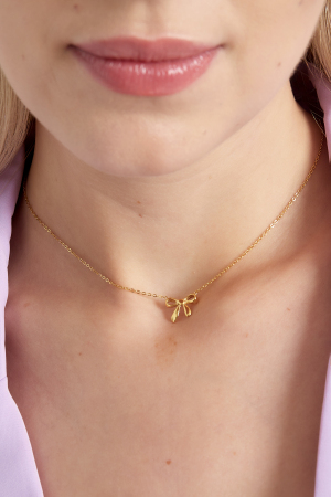 Collier Noeuds Papillons Dream - Doré h5 Image3