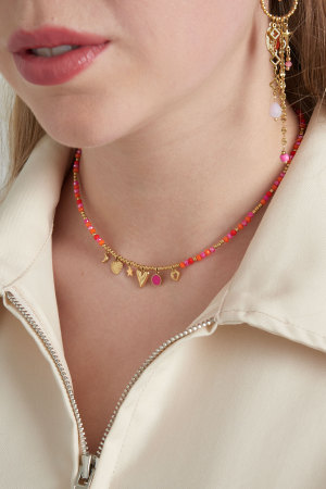 Collier Sourire D'été - Rose Orangé h5 Image2