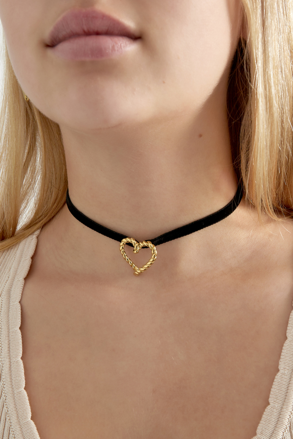 Collier Amour Torsadé - Doré Image2
