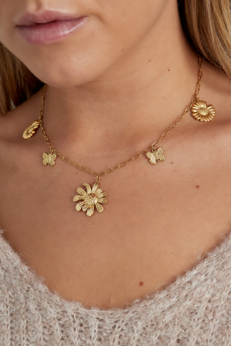 collier à breloques flowerlicious 2