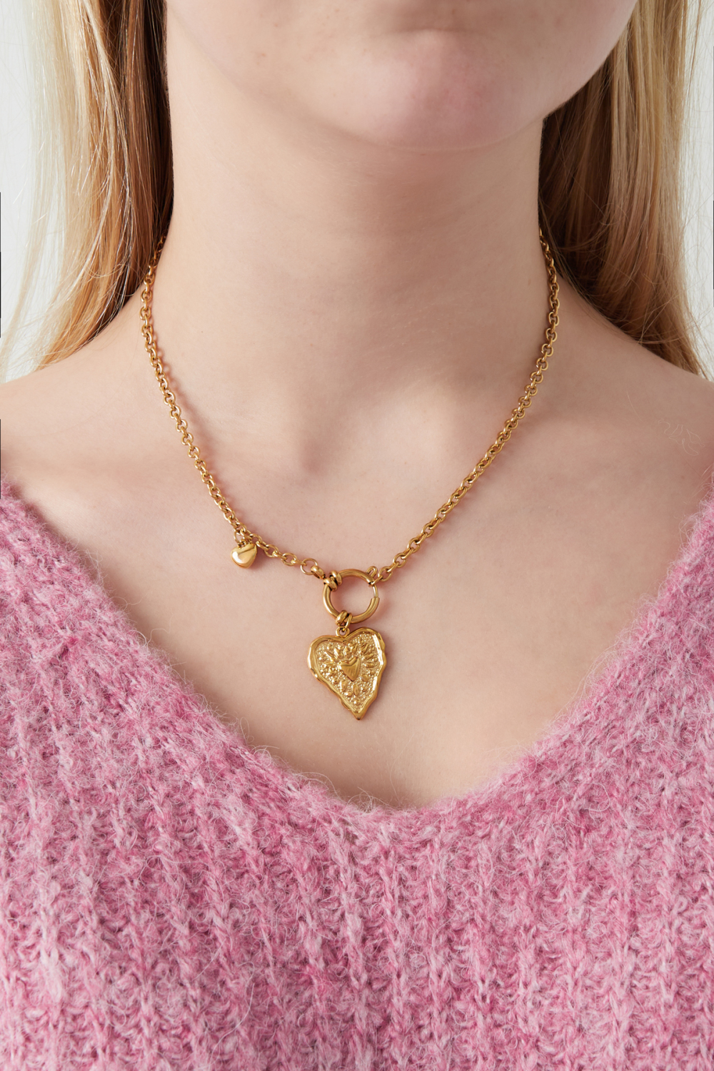 Collier Coeur Ondulé Image2