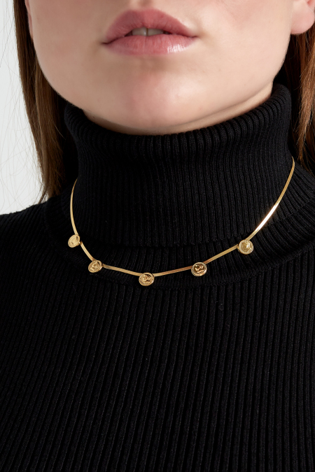 collier chaîne plate coin 2