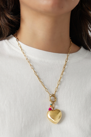 Collier Cadenas Avec Pendentif Coeur h5 Image2