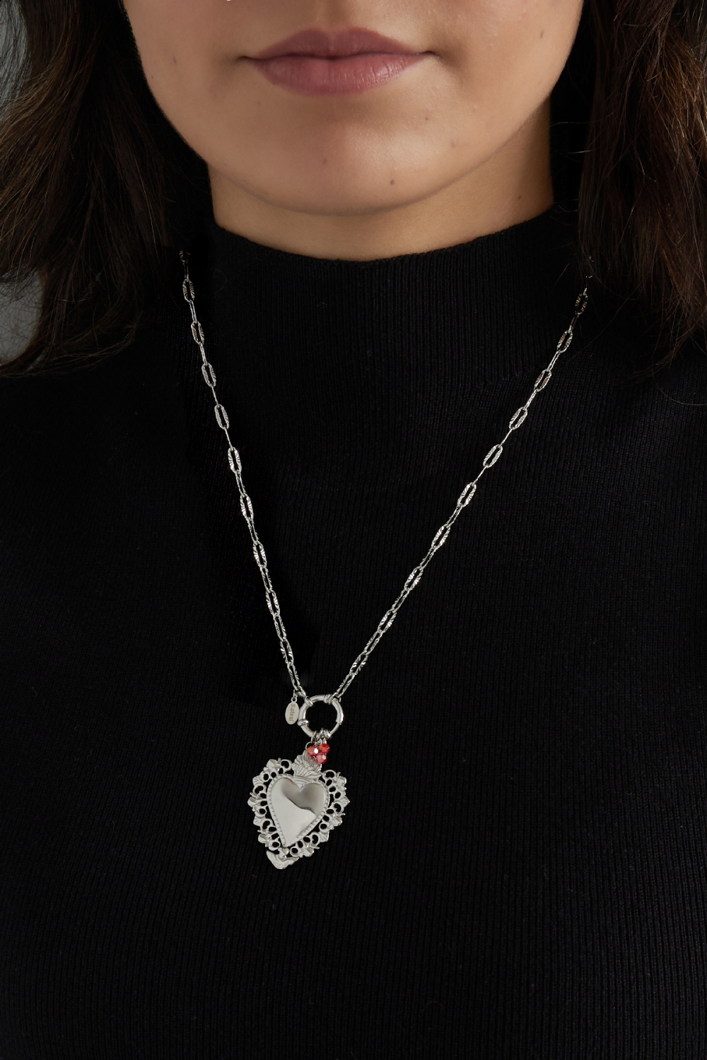 Collier À Breloque Coeur Tropical Image2