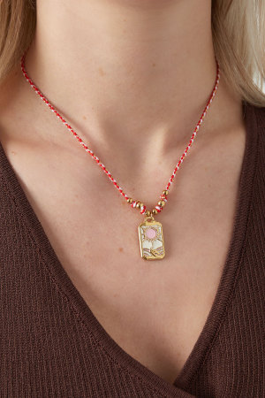 Collier Fiesta Fleurie - Couleur Couleur Or h5 Image2