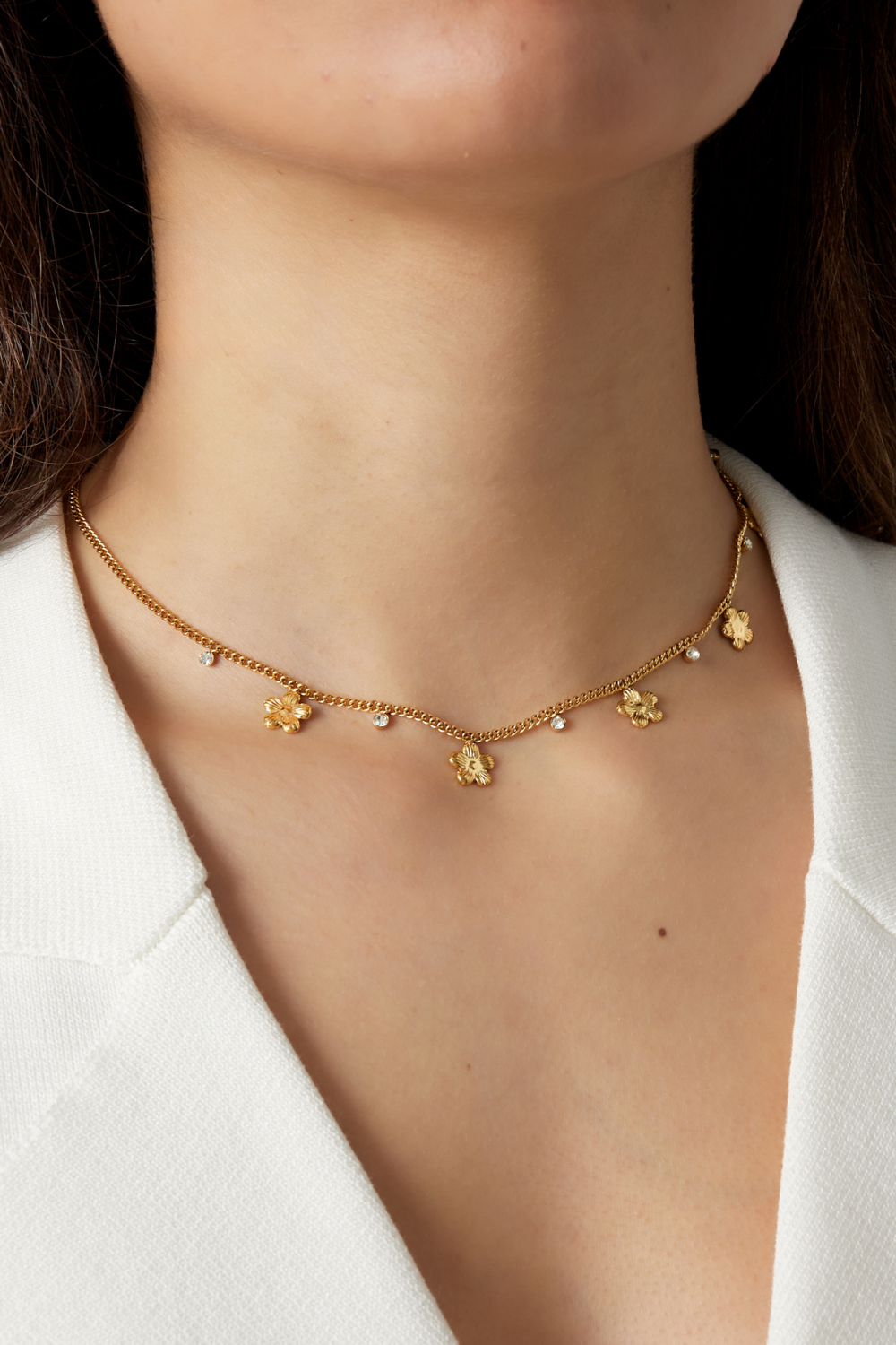 Collier Fleur Scintillante Image2