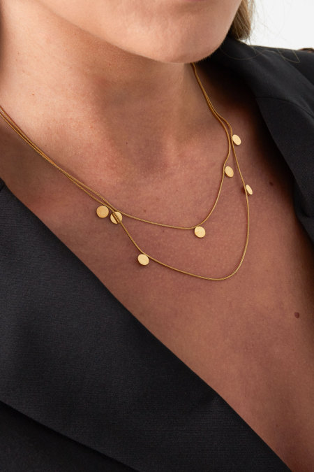 collier double pièces de monnaie 2