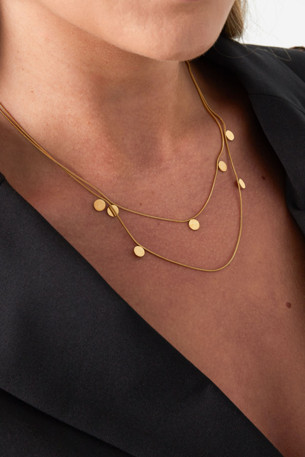 Collier Double Pièces De Monnaie h5Image2