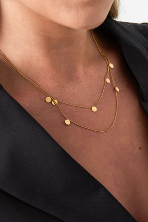 Collier Double Pièces De Monnaie h5 Image2