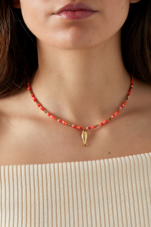 Collier Poisson Et Perles h5 Image2