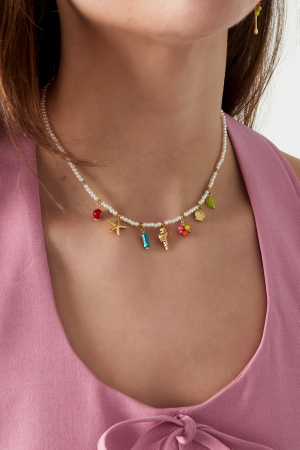 Collier Colcouleur Oré - Couleur Or Blanc h5 Image2