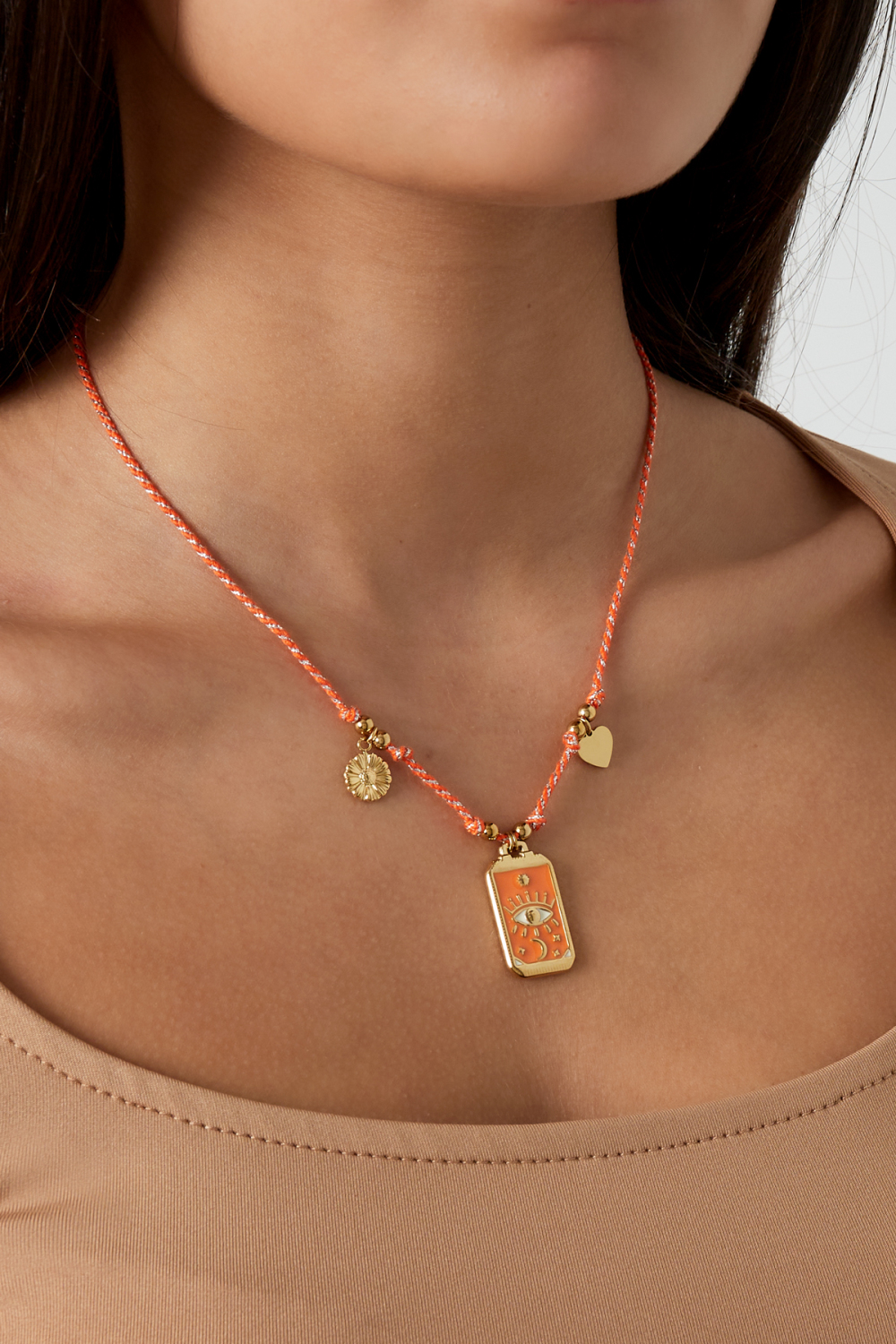 Collier À Breloques Eclipse - Couleur Or Couleur Orange h5Image2