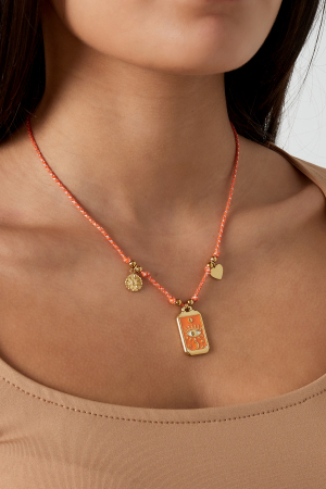 Collier À Breloques Eclipse - Couleur Or Couleur Orange h5 Image2