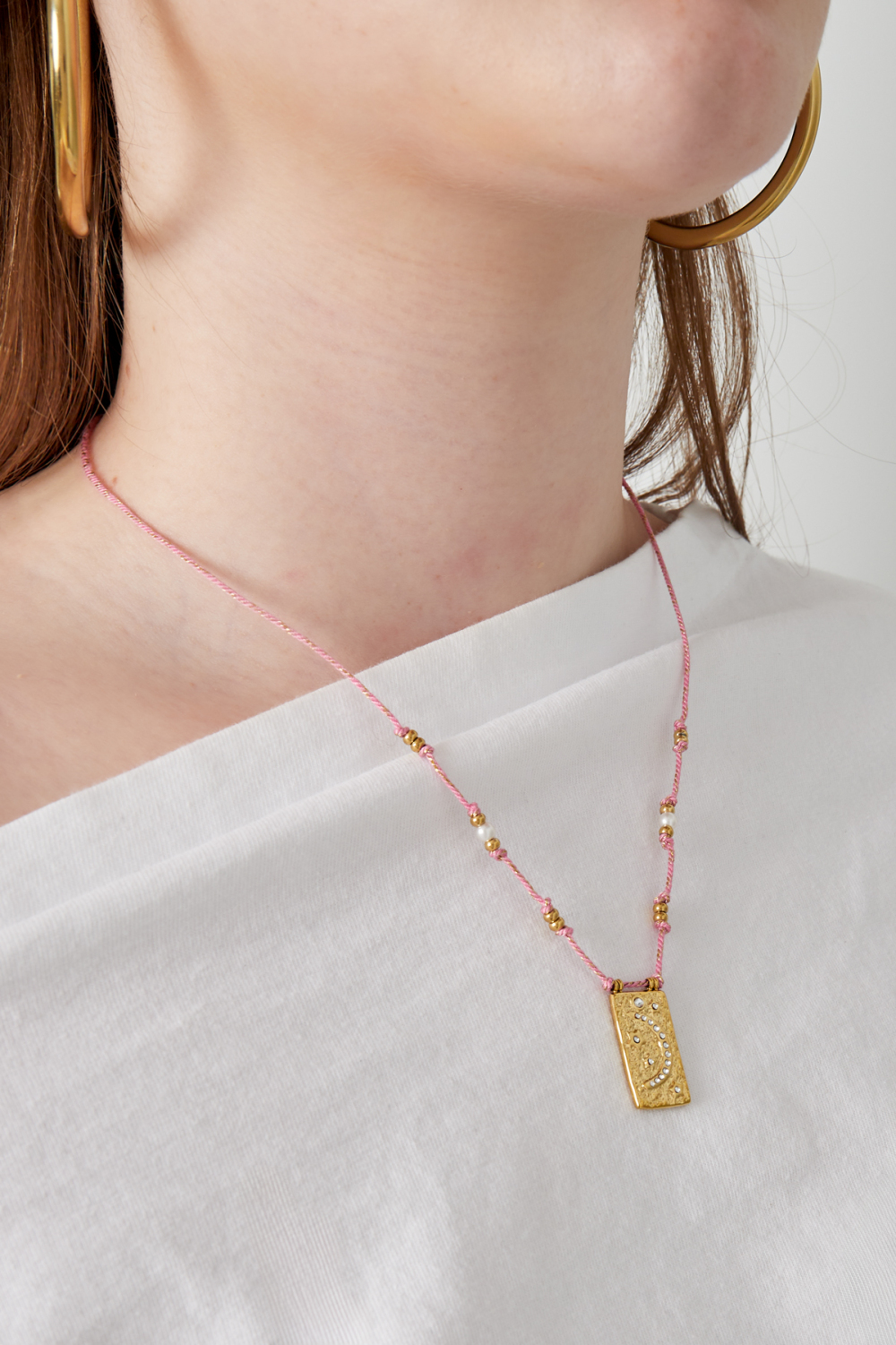 Collier Moony - Couleur Orange Et Or Image2