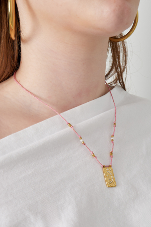 Collier Moony - Couleur Orange Et Or h5 Image2