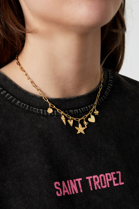 collier à breloques beach babe 2