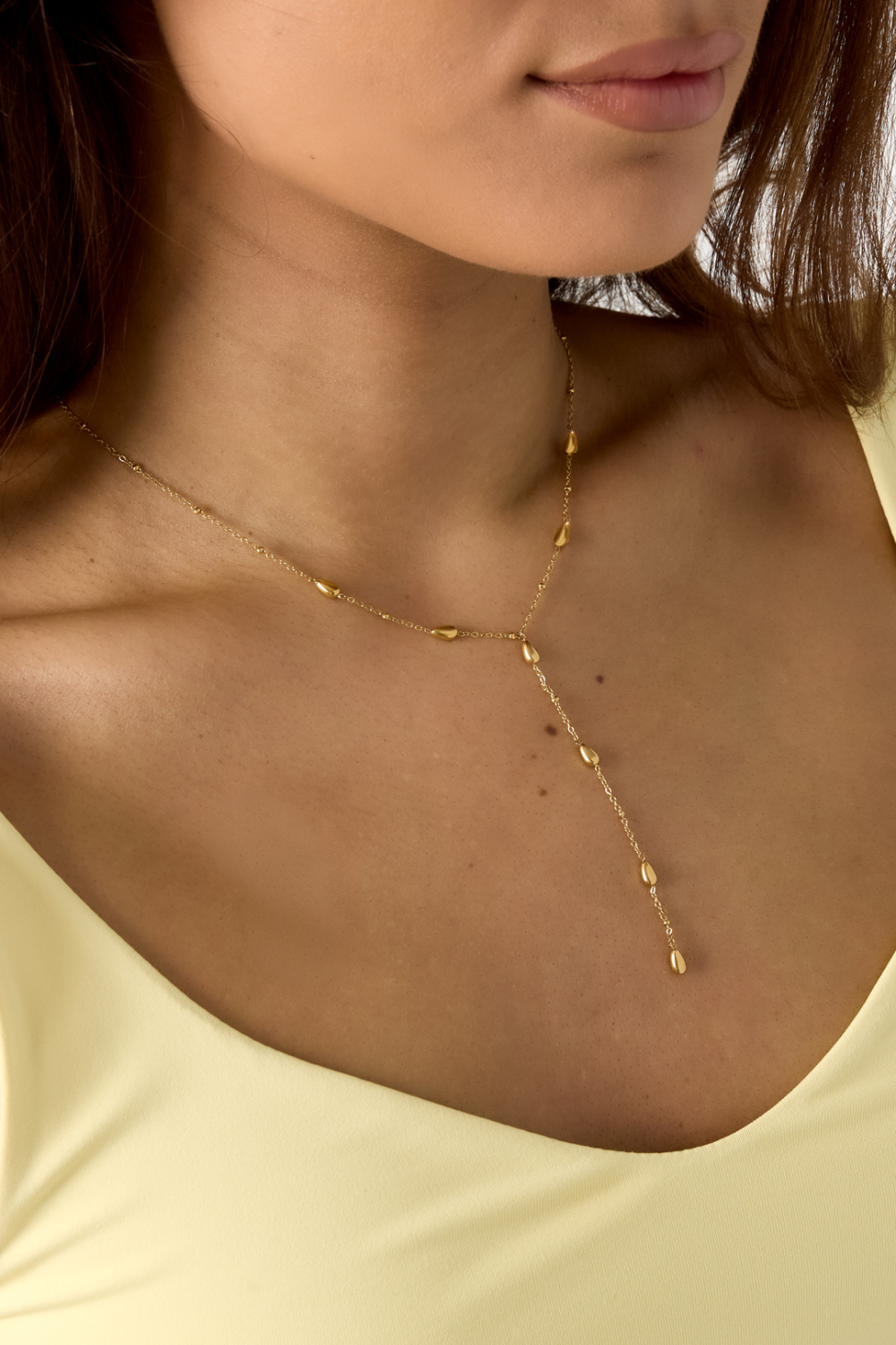 Collier Ras Du Cou Orné De Pierres h5Image4