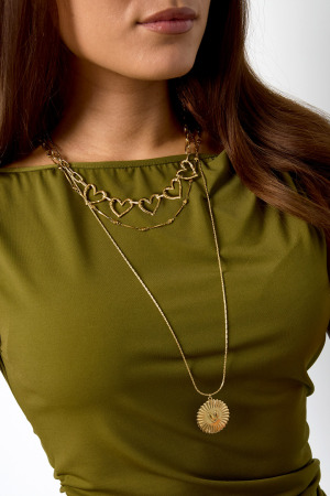 Collier À Détails Plats Et Grand Pendentif h5 Image5