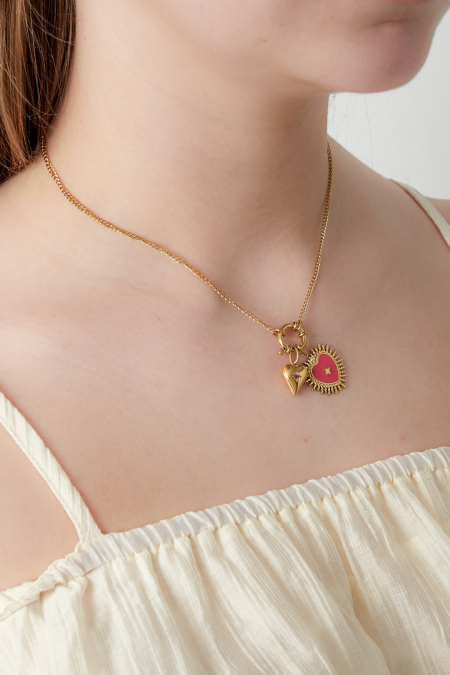 Collier DIY Soleil de cœur 2