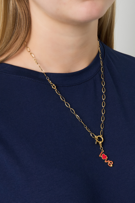 Collier simple avec cadenas 2