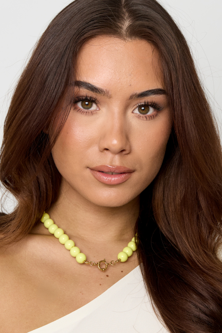 Collier de perles avec fermeture sur le devant - 12 mm 2