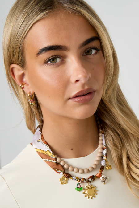 Colliers pendentifs en acier inoxydable Fleur Casual Daily Simple Série Bijoux pour femmes 2