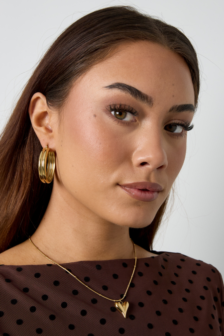Collier Boule Avec Coeur Iconique Moyen 2