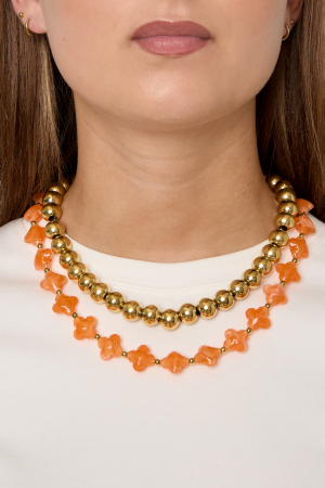 Collier De Perles Avec Des Perles En Forme De Trèfle h5 Image2