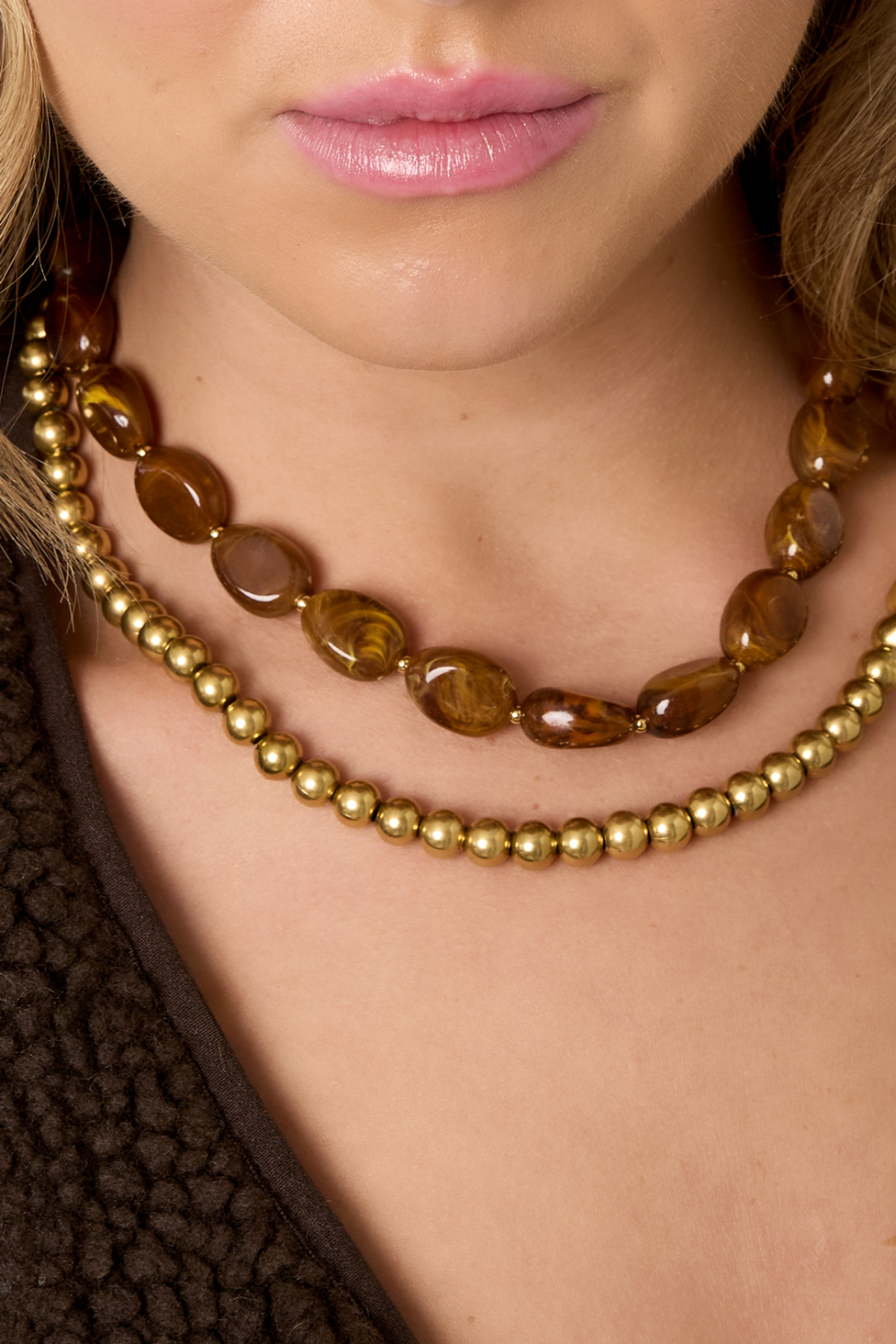 Colliers De Perles En Acrylique, Série Décontractée, Simple Et Quotidienne, Bijoux Pour Femmes Image3