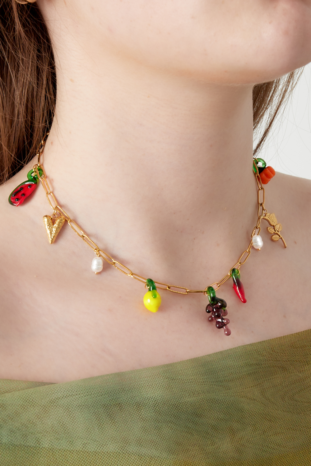 Collier À Breloques Végétales Image2