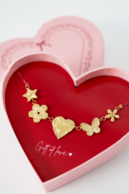 cadeau d'amour papillon d'amour en acier inoxydable 2