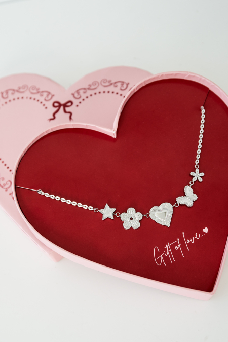 cadeau d'amour papillon d'amour en acier inoxydable 2