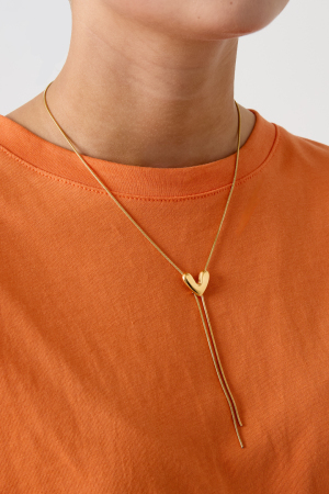 Colliers Pendentifs En Acier Inoxydable En Forme De Cœur, Collection Décontractée Et Simple Pour Femmes h5 Image2