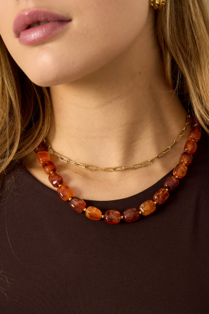 Colliers De Perles En Acrylique, Série Rétro Classique Quotidienne, Bijoux Pour Femmes h5 Image2