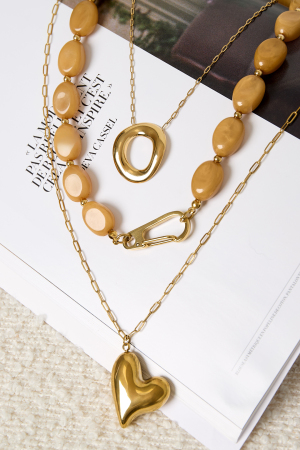 Collier Orné De Perles Et D'Une Fermeture Sur Le Devant h5 Image2