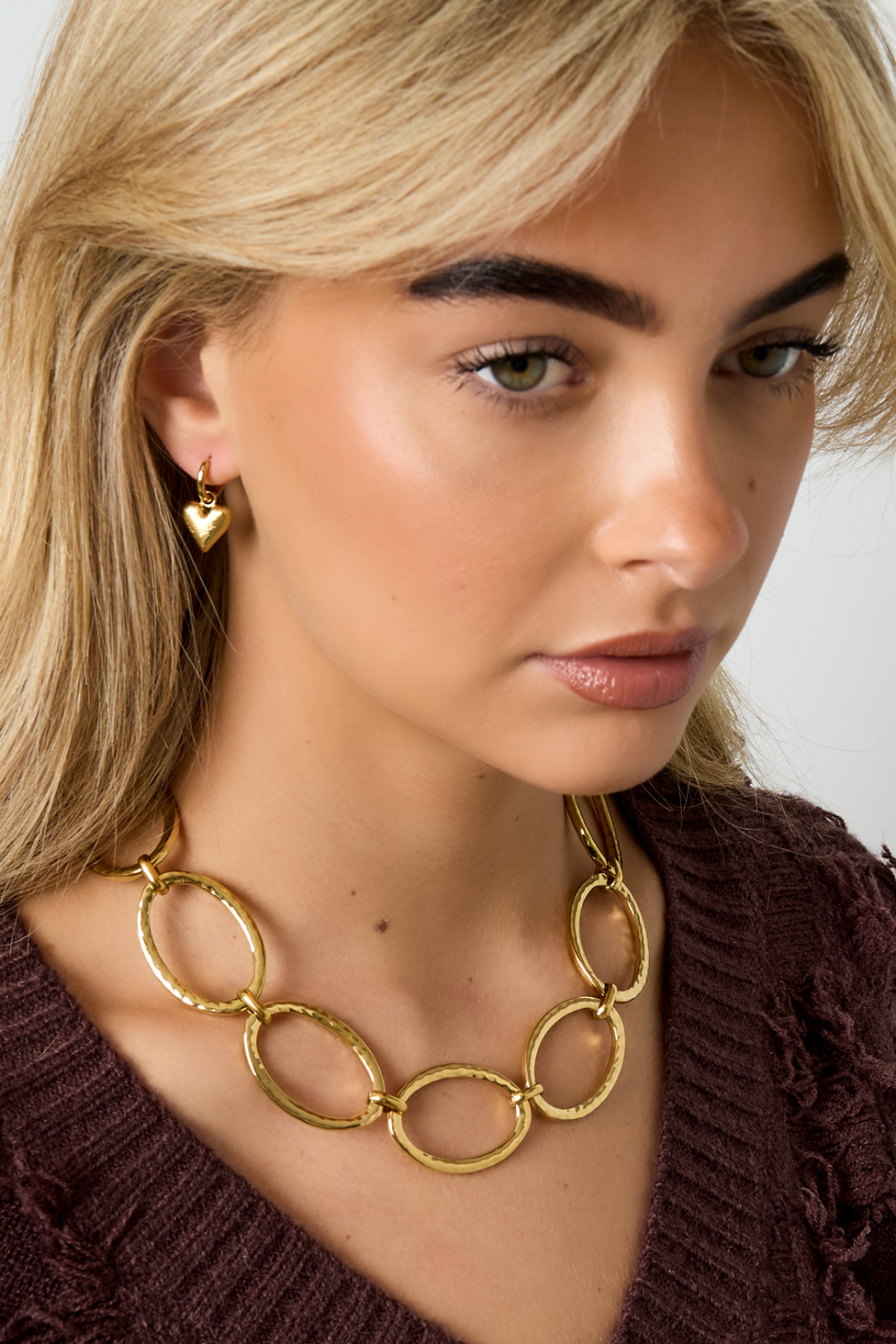 Colliers En Acier Inoxydable Pour Femmes, Style Décontracté, Simple Et Quotidien Image3