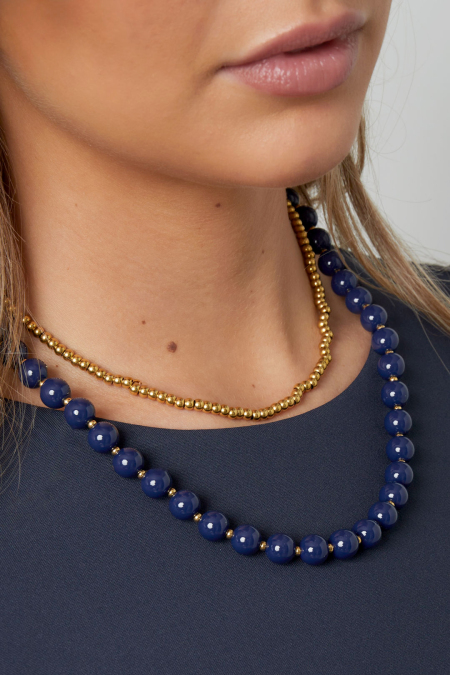 Colliers de perles en acrylique, série simple et décontractée, bijoux pour femmes 2