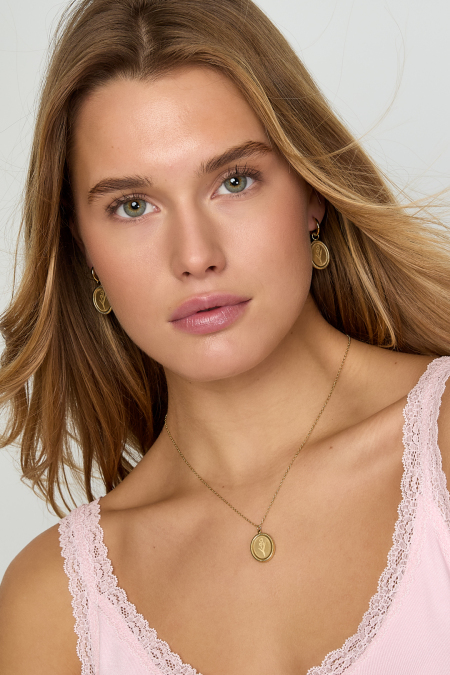 Collier en acier inoxydable avec fleur de tulipe 2
