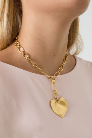 Collier Chaîne Grand Coeur h5 Image2