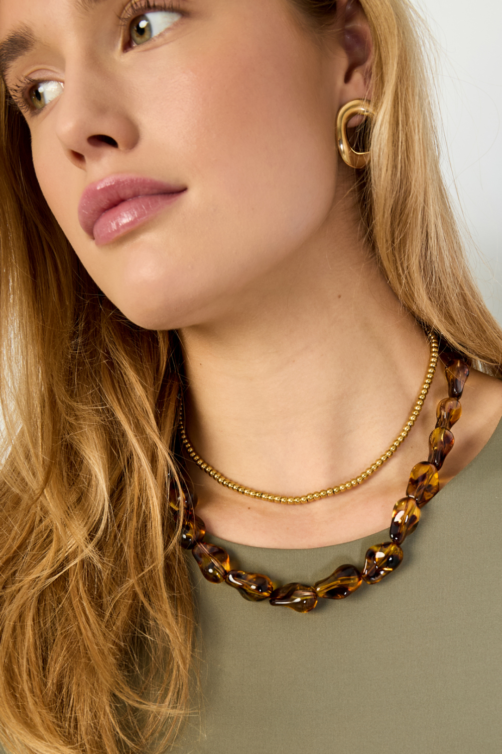 Colliers De Perles En Acrylique, Série Rétro Classique Quotidienne, Bijoux Pour Femmes h5Image4