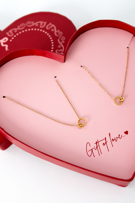 colliers infinity en acier inoxydable - cadeau d'amour 2