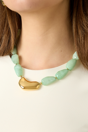 Collier Avec Perle Asymétrique Imposante h5 Image3