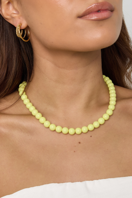Collier à perles moyennes-10mm 2
