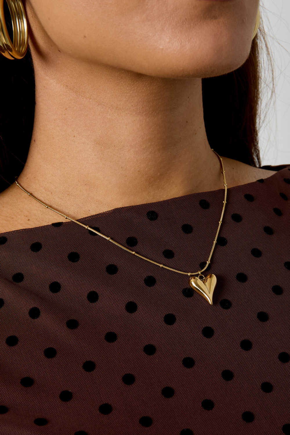 Collier Boule Avec Coeur Iconique Moyen Image3